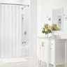 Rideau de bain blanc en polyester imperméable – vue 6