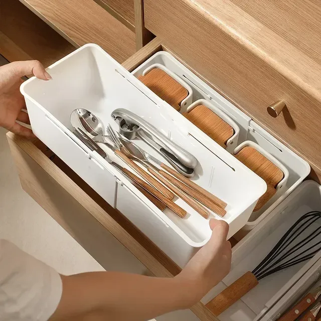 Boîte de rangement de cuisine avec compartiments…
