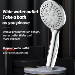 Six Modes de pomme de douche, pomme de douche haute pression, douche de pluie, pomme de douche à économie d&rsquo;eau, accessoires de salle de bain