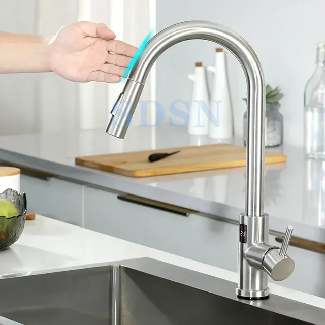 Évier de cuisine tactile numérique en acier inoxydable – vue 3