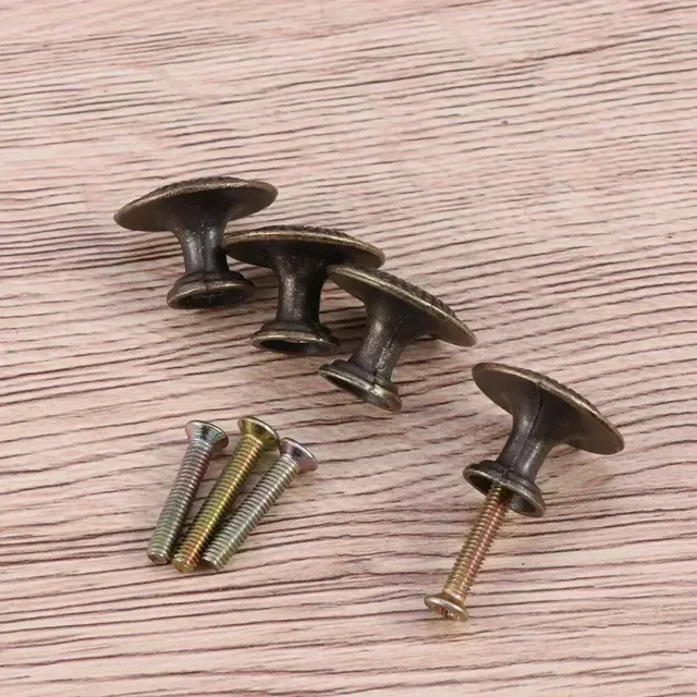 4pc Antique Bronze armoires de cuisine tiroir boutons… – vue 3