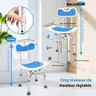 Siège de chaise de douche avec accoudoir rembourré et… – vue 3