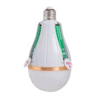 Ampoule LED avec puce de charge intelligente, panne de courant d&rsquo;urgence pour la maison, batterie 18650, sans scintillement, avec crochet, ampoule de secours détachable