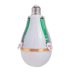 Ampoule LED avec puce de charge intelligente, panne de courant d&rsquo;urgence pour la maison, batterie 18650, sans scintillement, avec crochet, ampoule de secours détachable