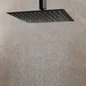 KEMAIDI noir mat salle de bains robinet de douche LED… – vue 4