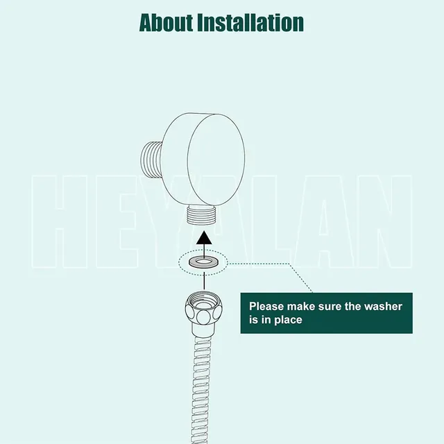 Connecteur de tuyau de douche G1/2 – vue 4