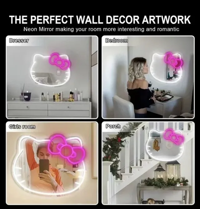 Enseigne au néon miroir LED avec enseignes au néon LED… – vue 5