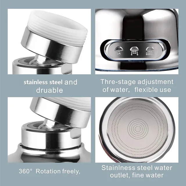 360 degrés rotation robinet de cuisine aérateur réglable… – vue 5
