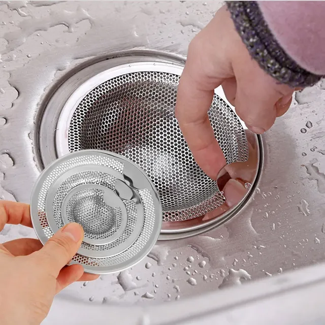 Filtre d'évier de cuisine en forme de maille en acier… – vue 5