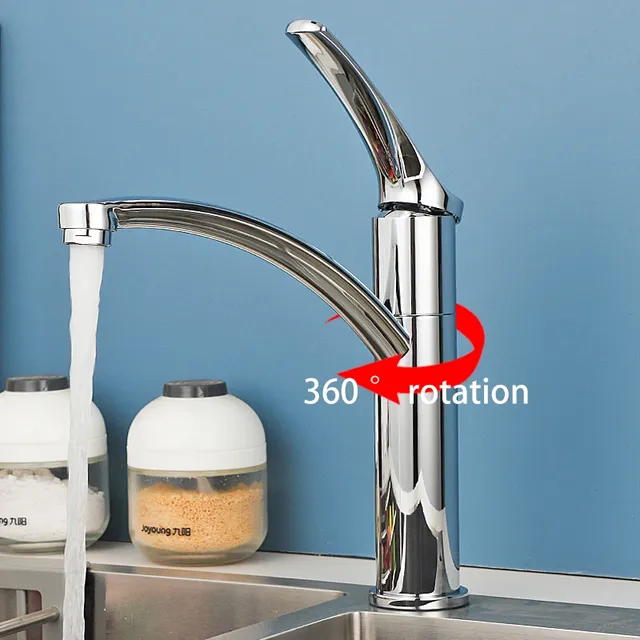 Robinet d'Eau Froide et Chaude en Laiton Chromé pour…