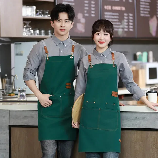 Tablier de cuisine imperméable pour femmes/hommes avec… – vue 2