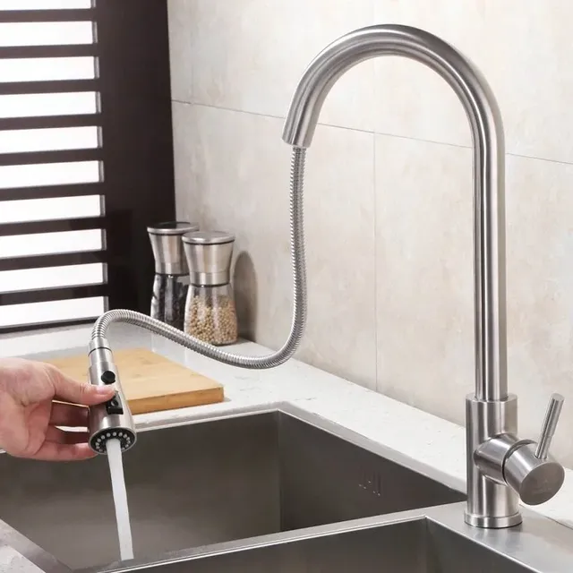 Buse robinet extractible cuisine télescopique bouton… – vue 7