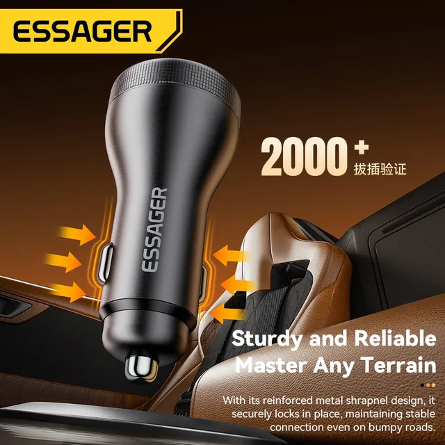 Essager 100W chargeur de voiture USB C Charge rapide PD… – vue 6