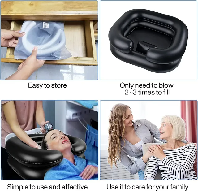 Bassin à shampoing gonflable portable – vue 4