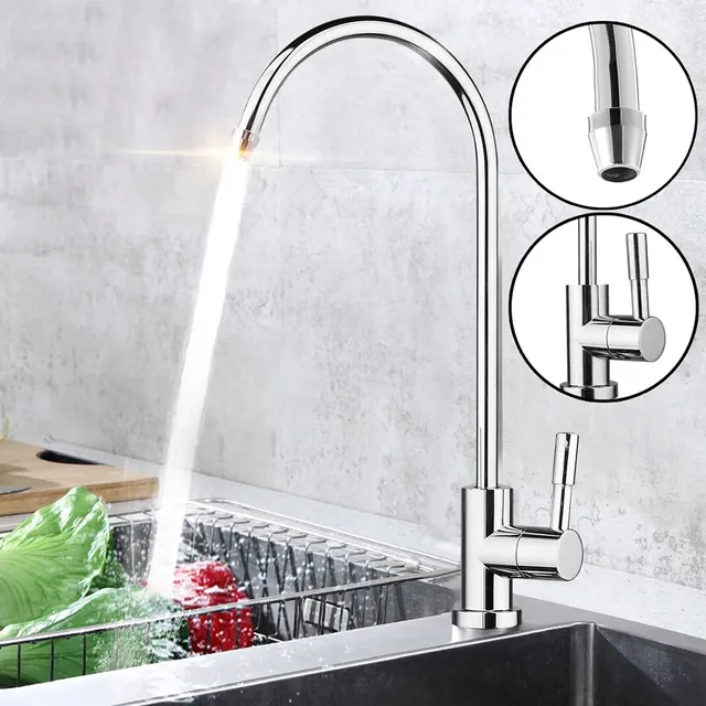 1/4 pouces robinet en acier inoxydable cuisine filtre à…