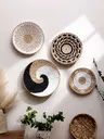 Décor de panier mural Boho fait à la main en jonc de mer – vue 6