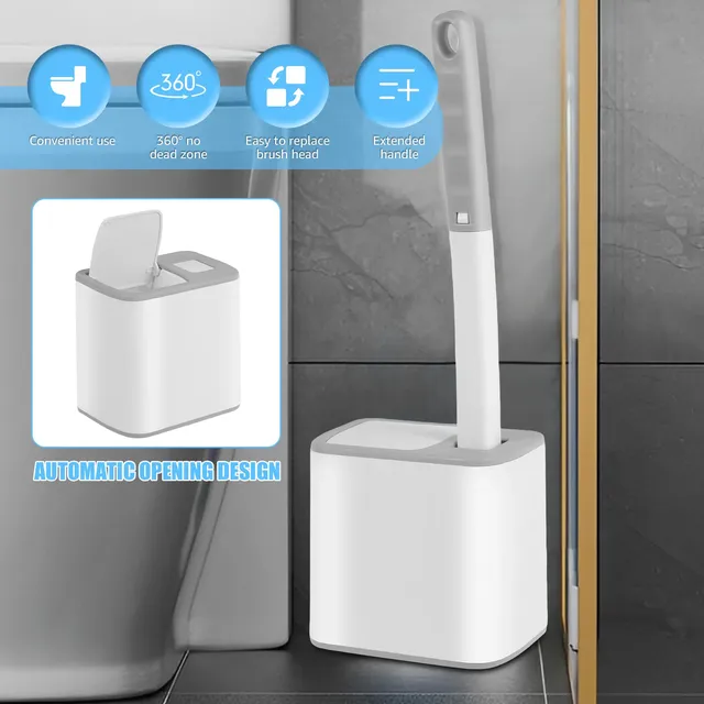 Brosse de toilette avec Kits de têtes de rechange jetables – vue 2