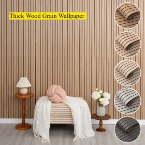 Panneau mural auto-adhésif de 60 cm, papier peint épais texturé en grain de bois, facile à installer, décoration d’intérieur pour murs et plafonds Panneau mural auto-adhésif de 60 cm, papier peint épais texturé en grain de bois, facile à installer, décoration d’intérieur pour murs et plafonds
