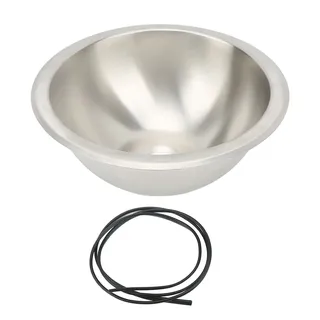 Evier rond encastrable inoxydable acier 304 satiné antirouille profond…