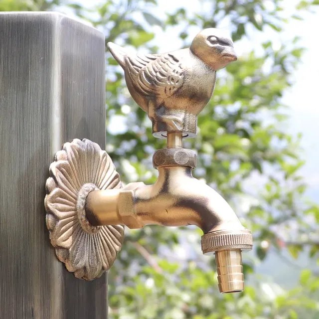 Robinet de jardin de salle de bains en laiton Antique – vue 3