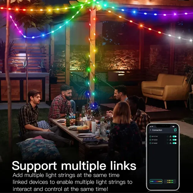 5M/10M/15M/20M RGBIC USB Sting lumière Bluetooth APP… – vue 2