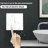 Interrupteur mural sans fil autoalimenté bouton poussoir… – vue 3