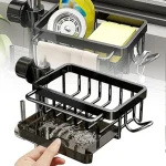 Étagères de rangement pour pomme de douche de salle de bain, support de rangement réglable pour robinet d&rsquo;évier de cuisine, équipé d&rsquo;un plateau d&rsquo;eau, accessoires de salle de bains