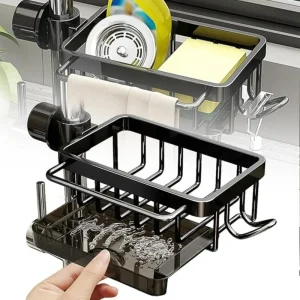 Étagères de rangement pour pomme de douche de salle de bain, support de rangement réglable pour robinet d&rsquo;évier de cuisine, équipé d&rsquo;un plateau d&rsquo;eau, accessoires de salle de bains