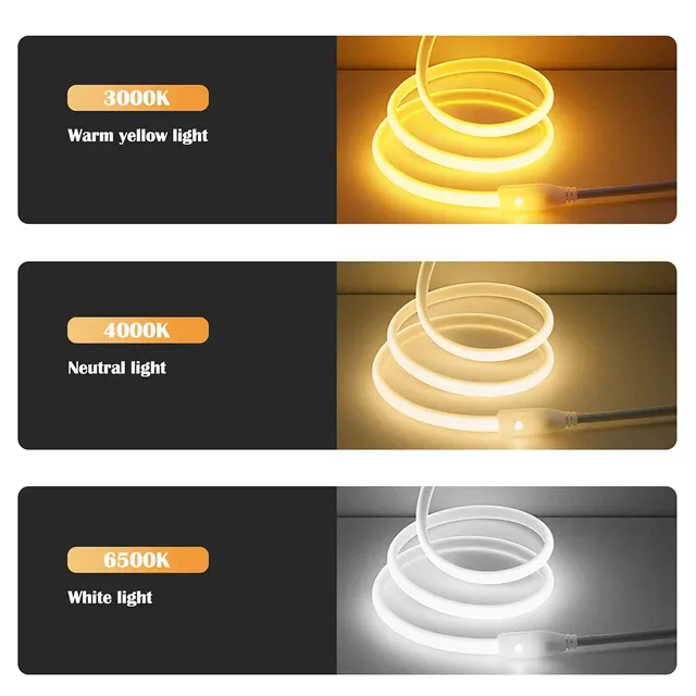 220V variateur COB LED bande néon EU Kit d'alimentation… – vue 4