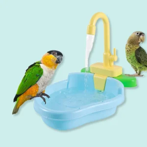 Baignoire pour oiseaux, perroquet, piscine automatique avec robinet, douche multifonctionnelle pour oiseaux, jouets, fournitures pour oiseaux pour tous les oiseaux Baignoire pour oiseaux, perroquet, piscine automatique avec robinet, douche multifonctionnelle pour oiseaux, jouets, fournitures pour oiseaux pour tous les oiseaux