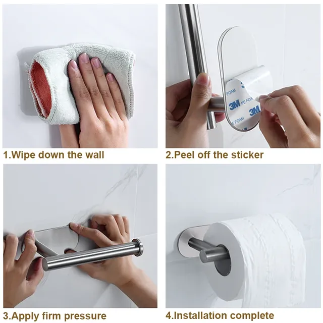 Porte-papier hygiénique salle de bain porte-serviettes… – vue 6
