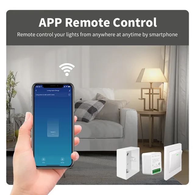MANHOT Wifi 16A interrupteur d'éclairage intelligent… – vue 2