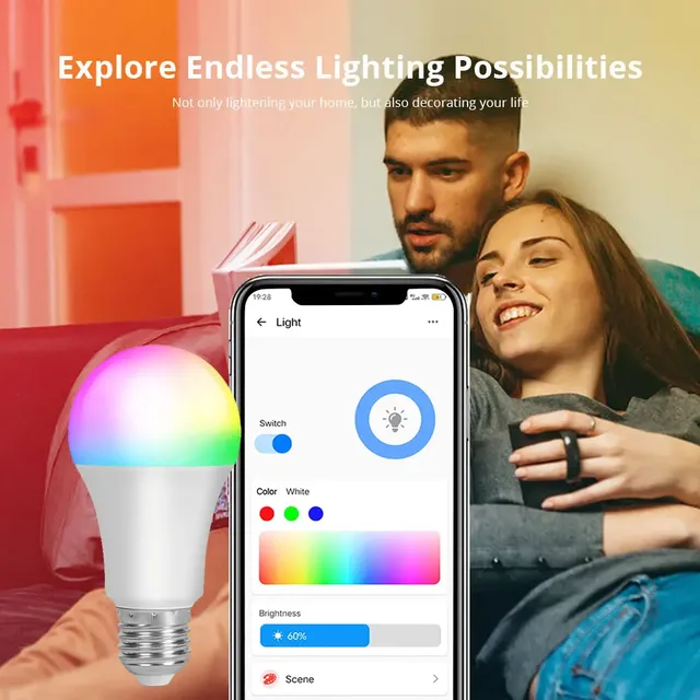 EWelink ampoule intelligente E27 WiFi lampe à bricoler… – vue 3