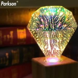 Ampoule LED 3D Edison E27 AC220V, Ampoule de décoration Vintage de noël, lampe LED colorée pour la maison, le salon, éclairage intérieur