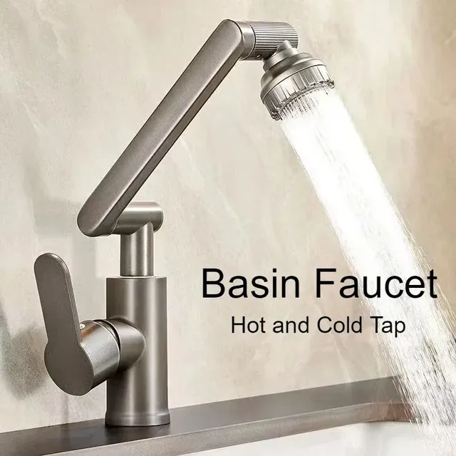 Robinet rotatif de lavabo universel – vue 4