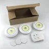 Lot trois spots LED sans fil télécommande intensité… – vue 3