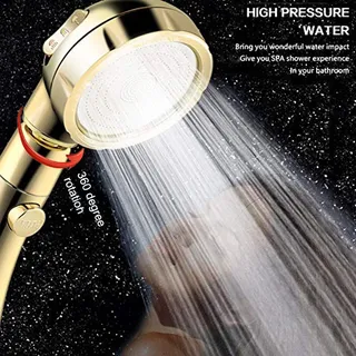 Pommeau de douche doré argent
