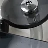 Vasque verre trempé ovale aplatie bleu gris fumée rebord… – vue 6