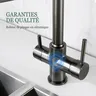 Robinet de cuisine gris bronze mitigeur d'évier en… – vue 5