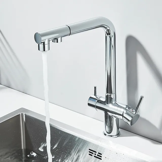 Robinets d'évier d'eau potable chromés – vue 3