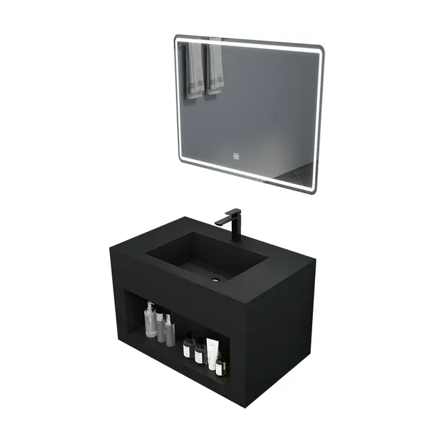 Lavabo européen en céramique intégré – vue 6