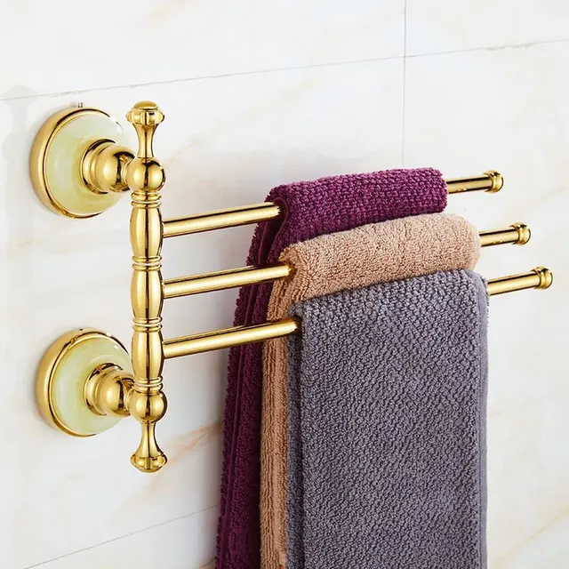 Porte-serviettes de bain en laiton de style européen – vue 5