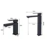 Robinet de lavabo moderne noir – vue 6