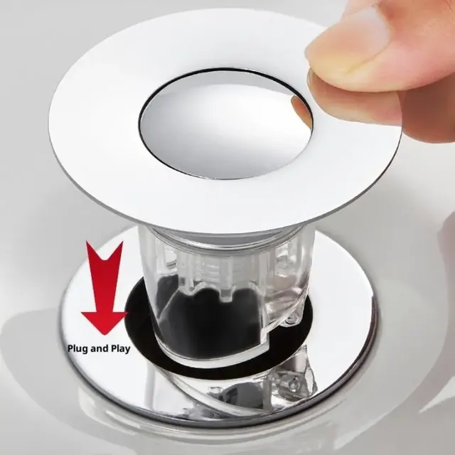 Filtre de vidange Pop-up universel pour lavabo – vue 3