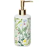 Distributeur savon céramique blanc pompe dorée motif… – vue 5