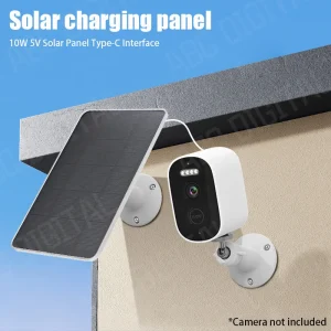 Panneau solaire 10W 5V, panneau de chargement, sonnette, caméra de Surveillance, faible consommation, Surveillance de sécurité, sortie type-c 10W