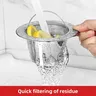 Filtre d'évier robuste en acier inoxydable – vue 3