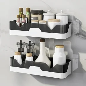 Étagère de salle de bain, porte-shampooing, étagères de douche, panier de rangement mural de cuisine, support cosmétique, organisateur de maison, accessoires de bain