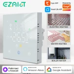 ThermoandreTuya Smart WiFi pour l&rsquo;eau et le chauffage au sol électrique, bomicrophone à gaz, contrôleur de température à distance, Alexa, Google, Yandex Voice