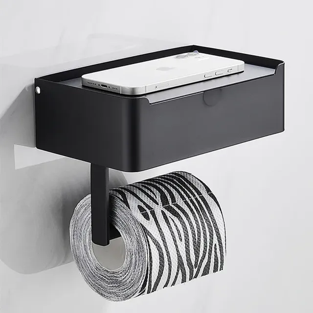 Porte-papier hygiénique avec étagère – vue 3